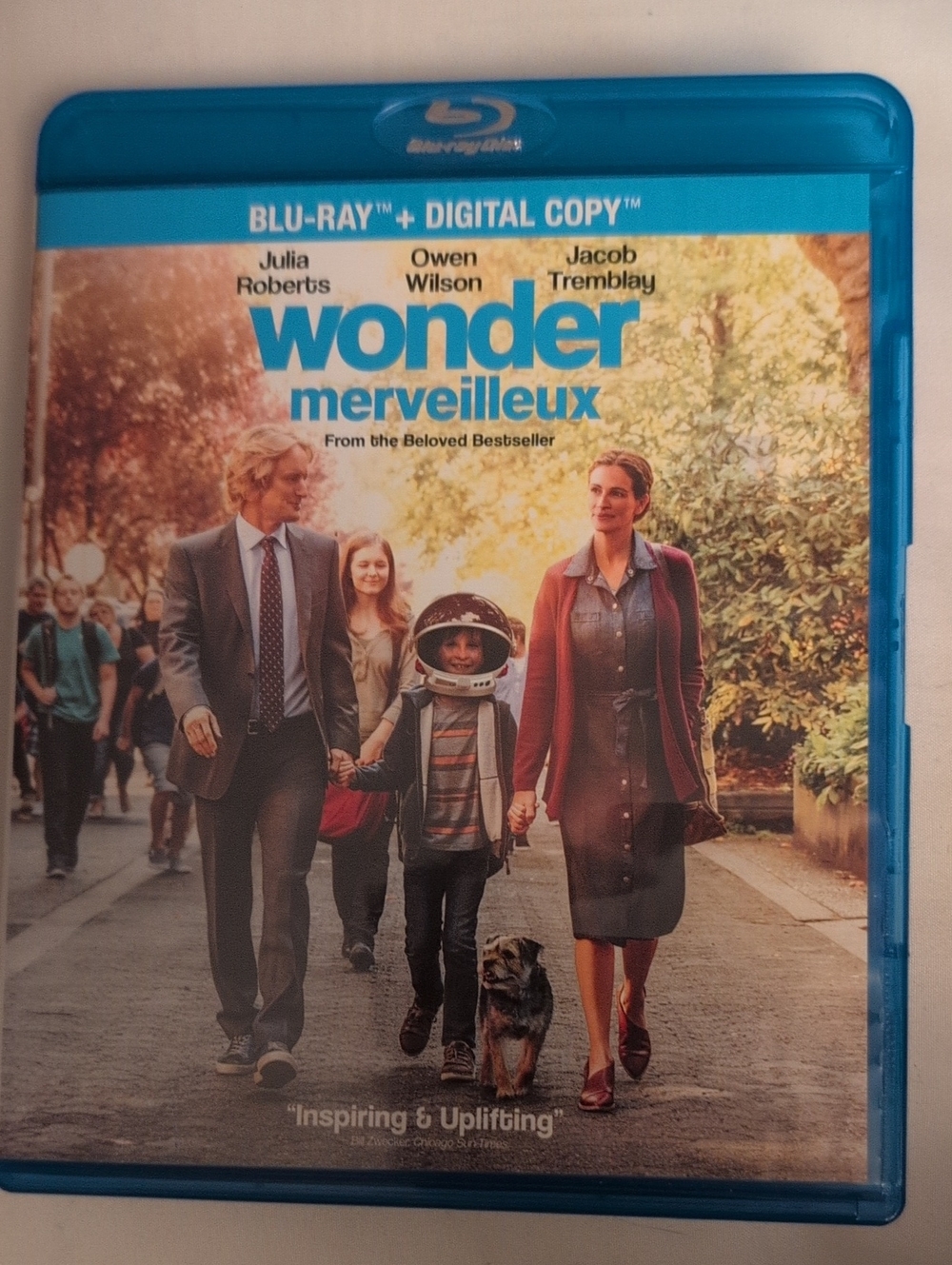 Wonder (Merveilleux) Bilingual Blu-Ray + Digital Copy Julia Roberts Owen Wilson